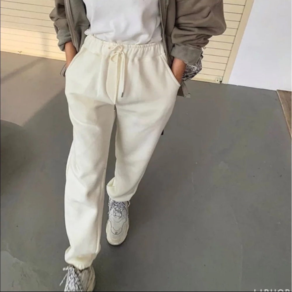 White Soft Sweatpants
